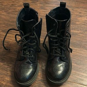 Wonder Nation Sparkle Combat Boot Little Girls Size 12